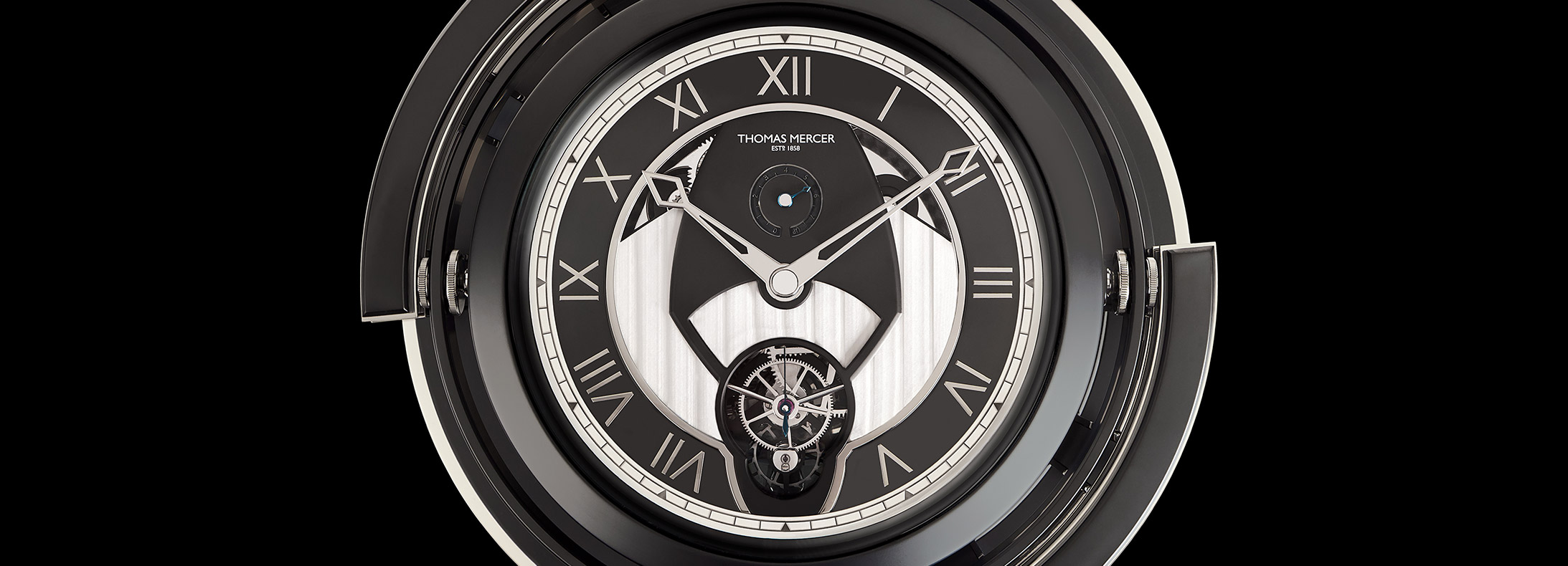 Legacy Marine chronometer boasting a superior architecture cabinet