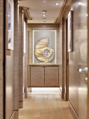 Nautilus, superyacht horological art piece perfect for art galleries.